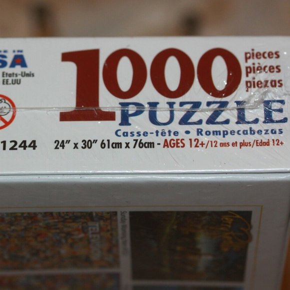 RARE READERS PARADISE 1000 PIECE JIGSAW PUZZLE by WHITE MOUNTAIN ~ NEW & SEALED - Picture 3 of 3